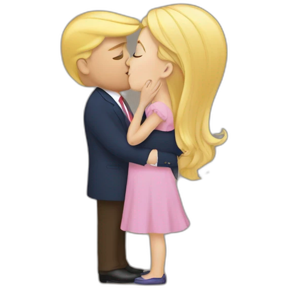 trump kissing his daughter, positivity, inclusiveness emoji