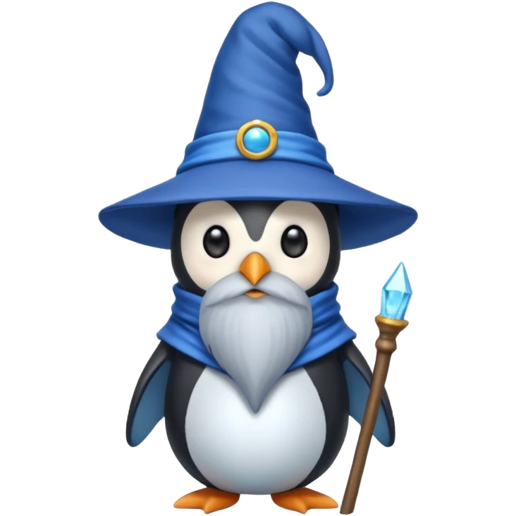 Penguin Wizard emoji