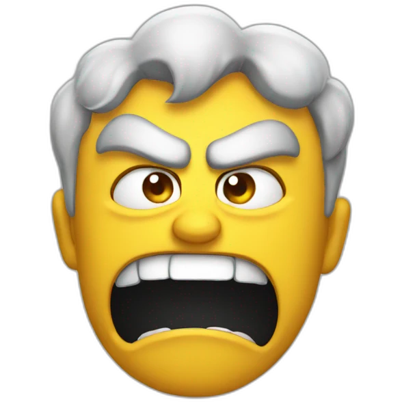 Angry and happy same time emoji