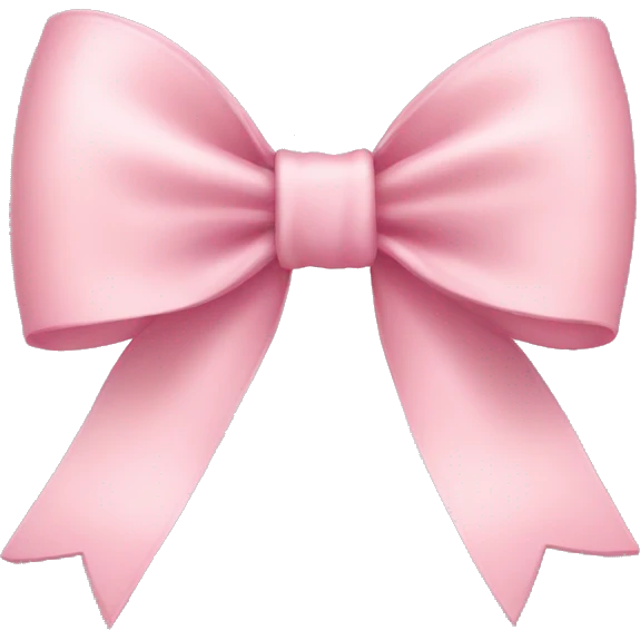 Light pink bow emoji