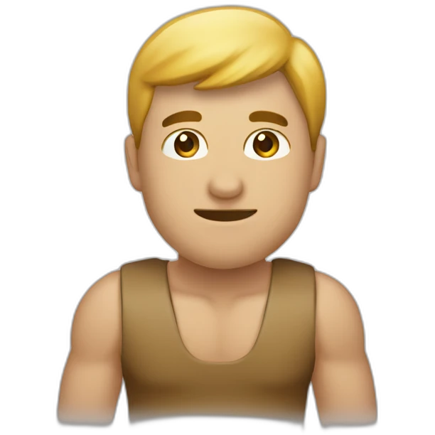Hombre sujetando sujetador emoji
