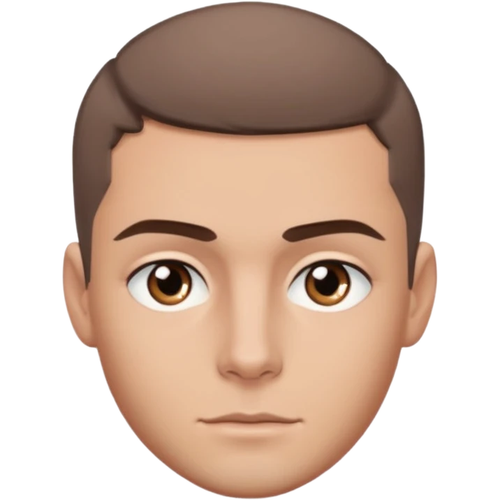 Max George with grey eyes emoji