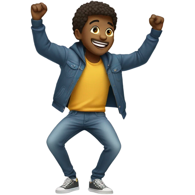 Chill guy dabbing emoji