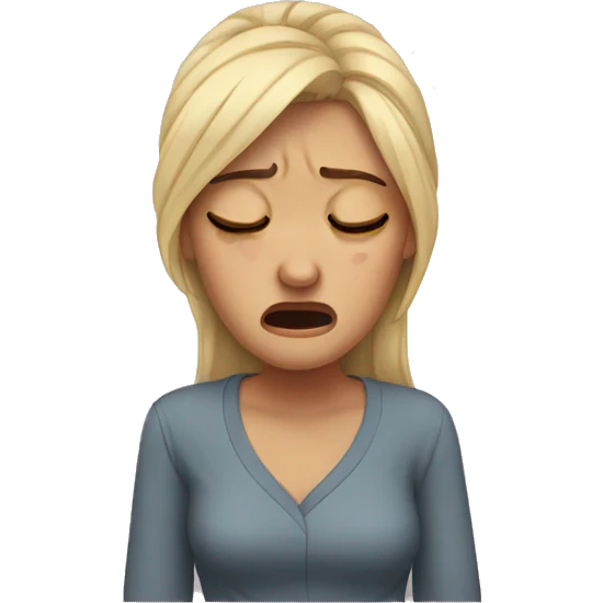 Crying woman emoji