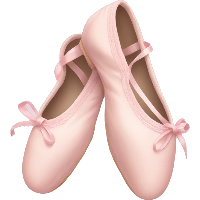 Pale pink ballet shoes emoji