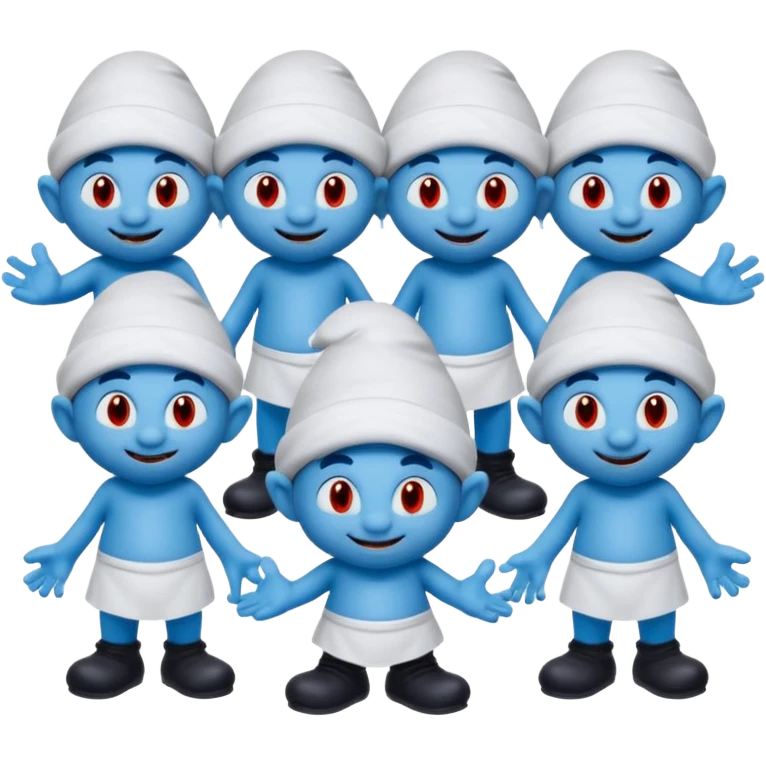 10 pitufos y asrael emoji