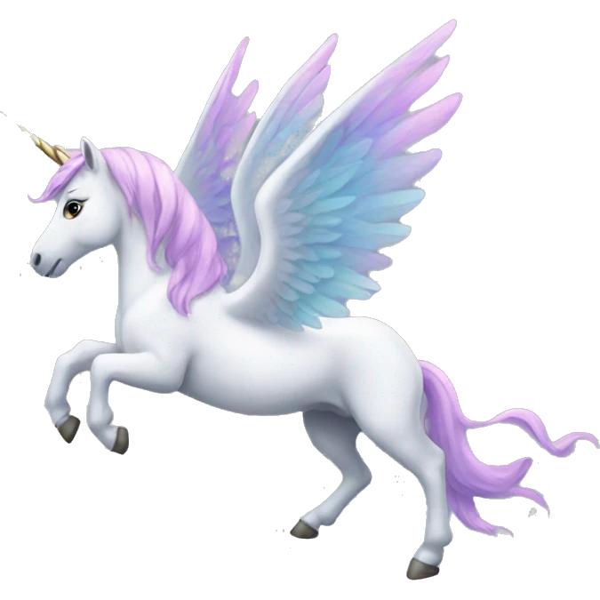 Winged unicorn emoji