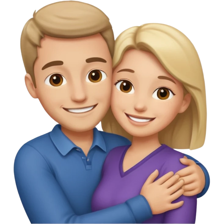 Couple hug emoji