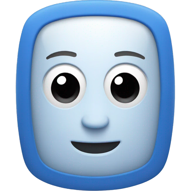 Computador azul  emoji