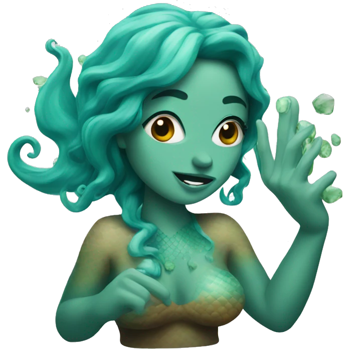 Mermaid stoned emoji