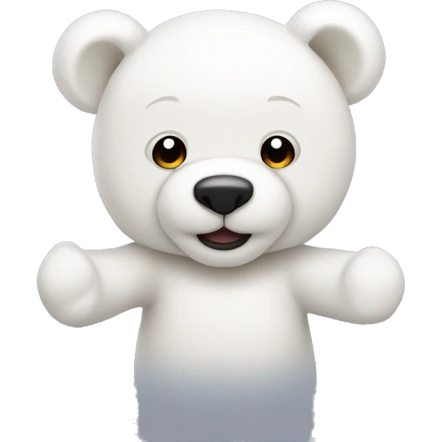 white teddy bear emoji