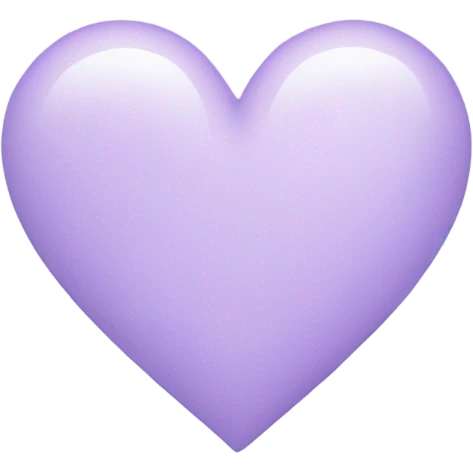 Pastel Purple Heart emoji
