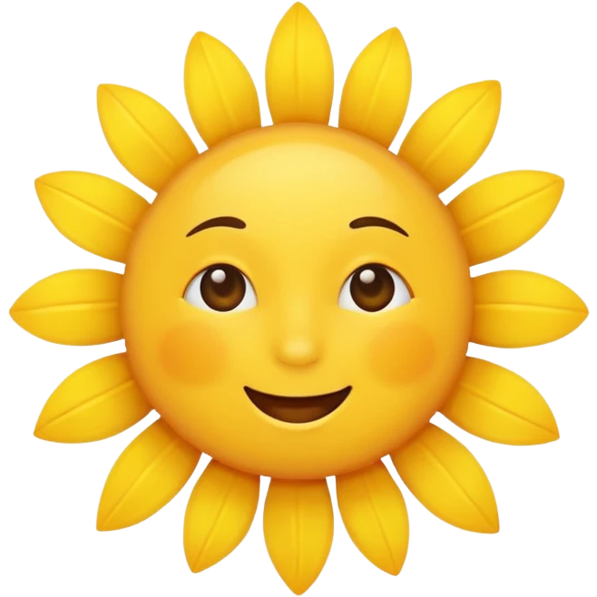 Sunshine saying good morning  emoji