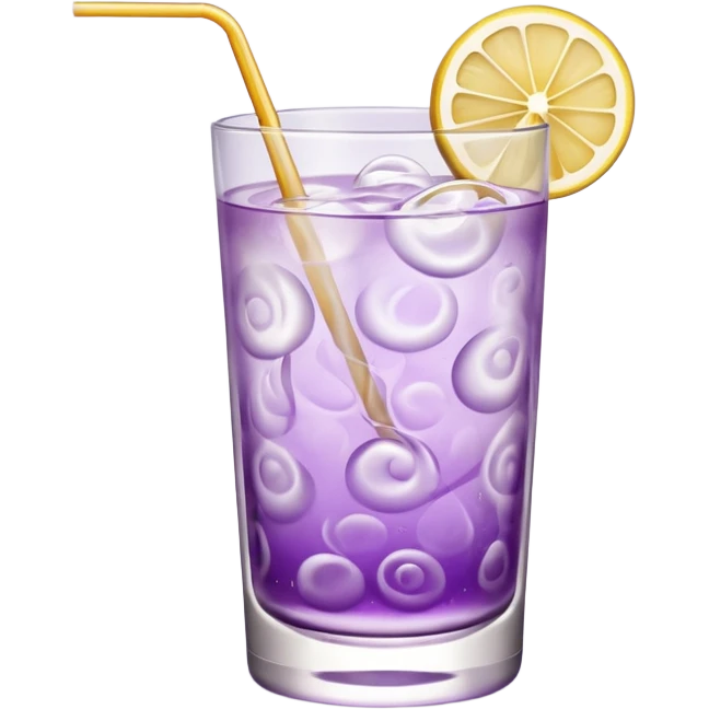 Cocktail light purple with high glass emoji