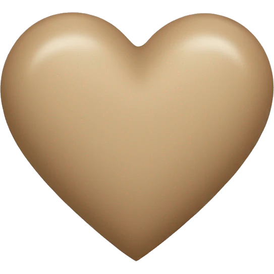Beige Heart emoji