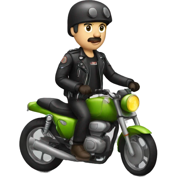 Berlin biker vegetarian  emoji