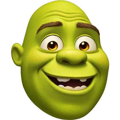 Shrek mewing emoji