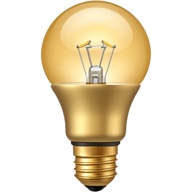 Smart Bulb gold emoji