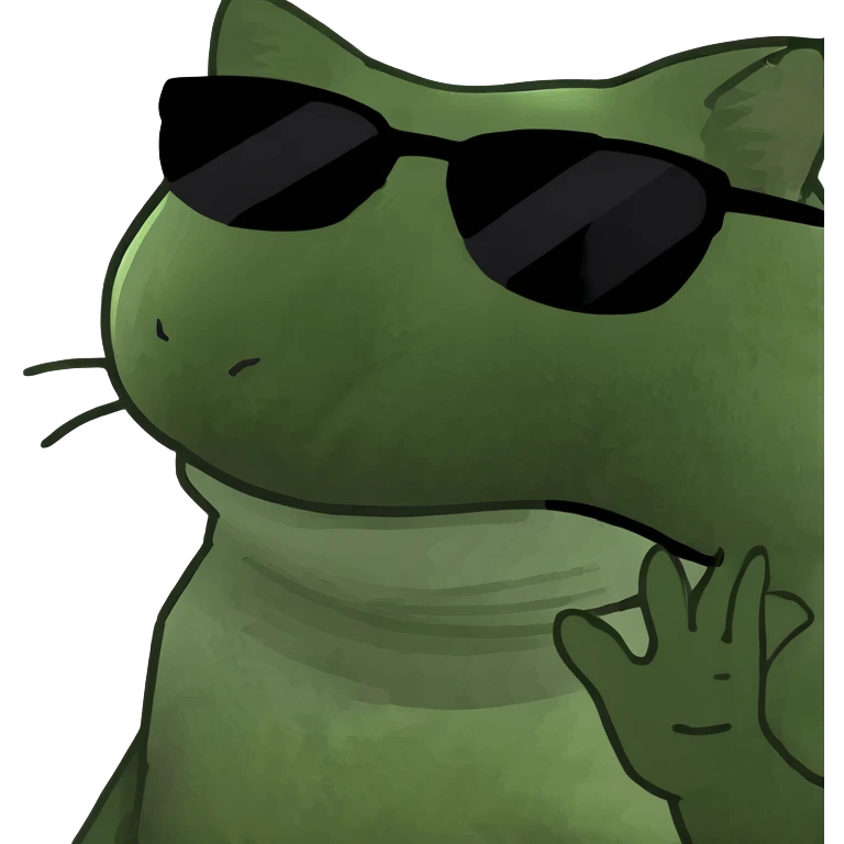 Cat with sunglasses emoji