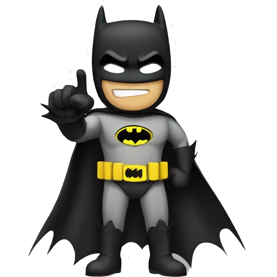 batman making jul sign emoji