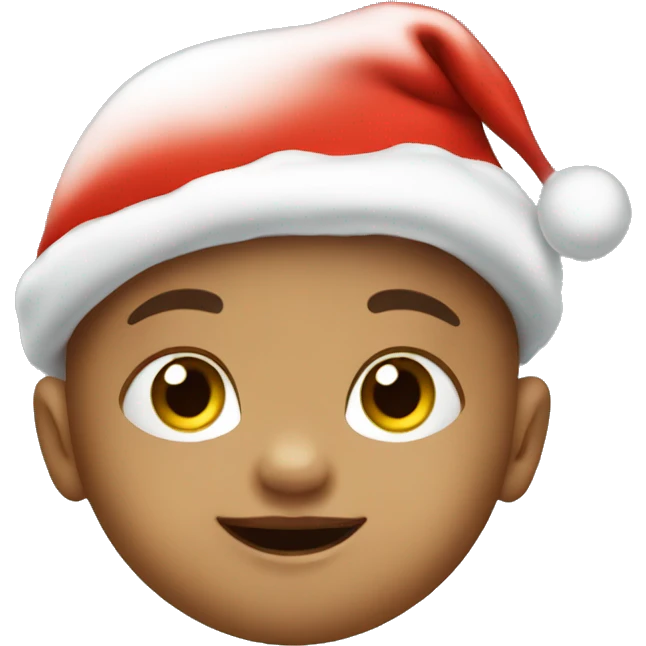 Baby with Santa hat emoji