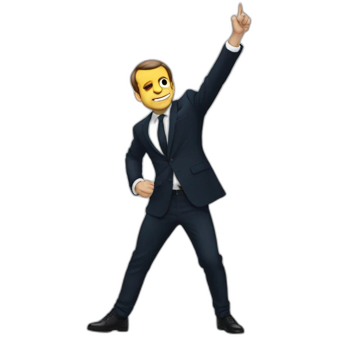 Macron fait un dab  emoji