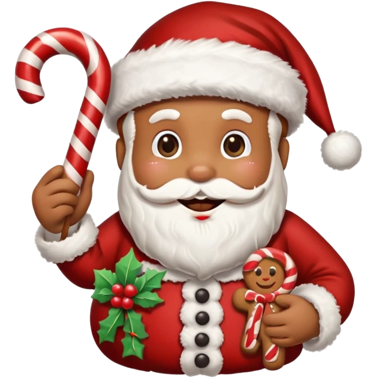 santa gingerbread emoji