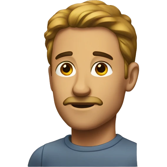 A longing man emoji