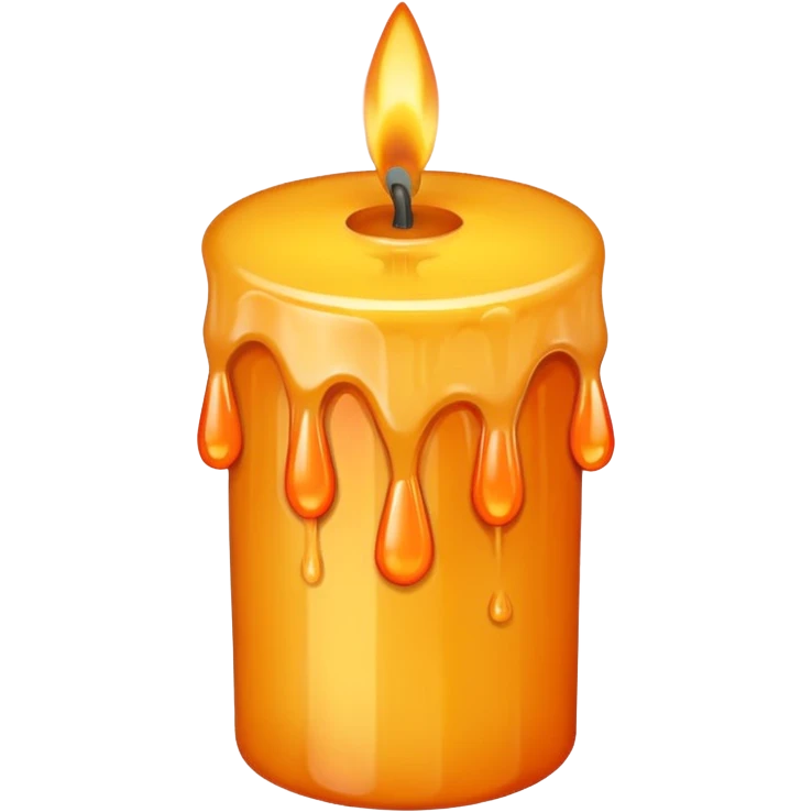 retro candle emoji