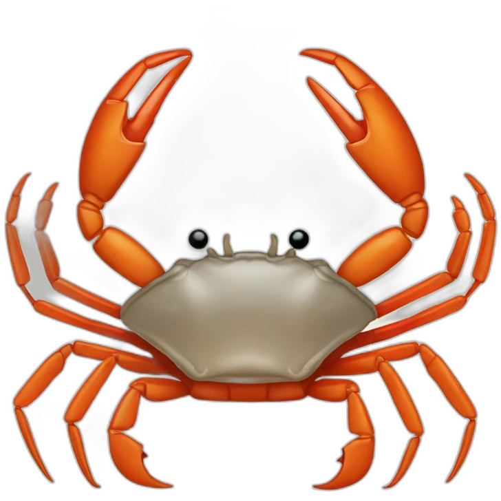 Crabe qui mange une carrote emoji