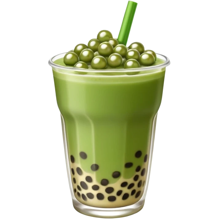 boba matcha milk tea emoji