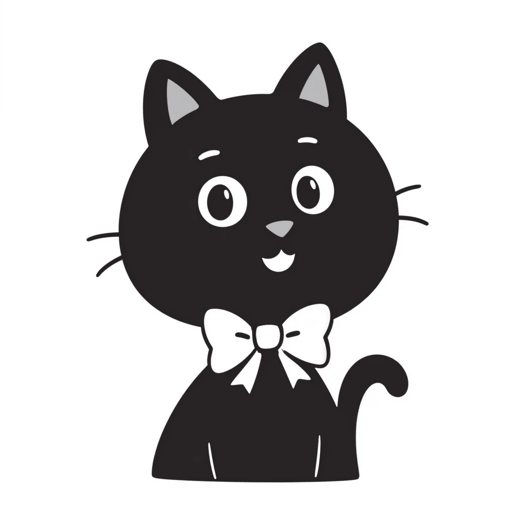 cat with a bow emoji