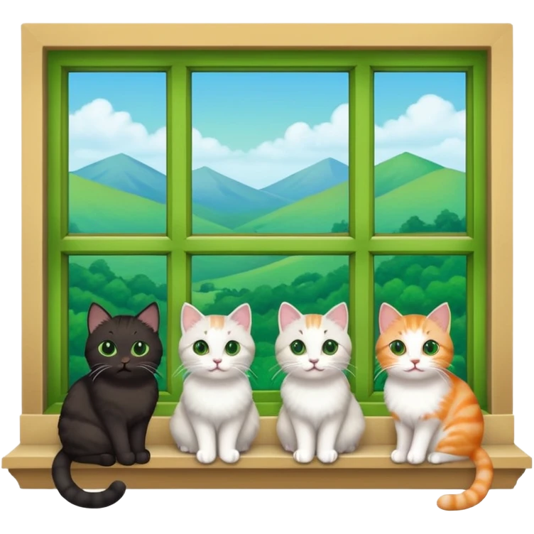 Cats on Windowsills emoji