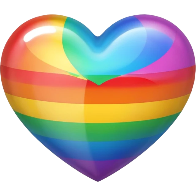 Rainbow heart  emoji