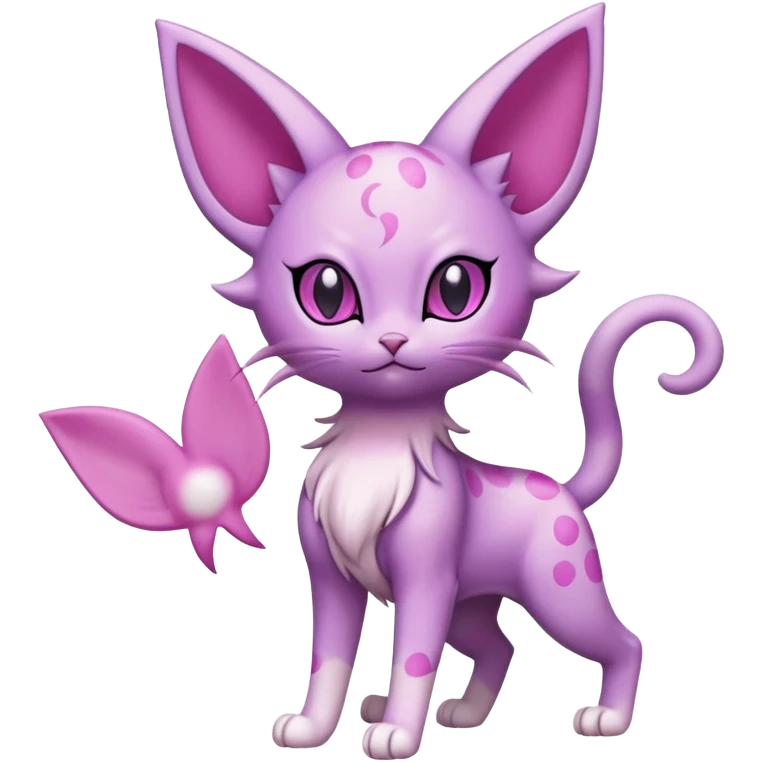 Espeon-Skitty-Fakémon-hybrid-creature (full body)  emoji