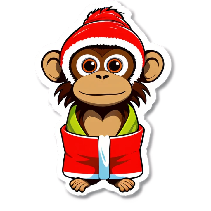 Monkey in a towel emoji