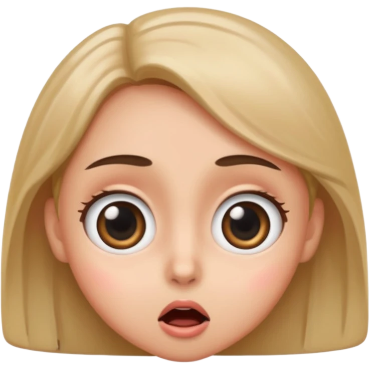 The 😳 emoji with big eyes emoji