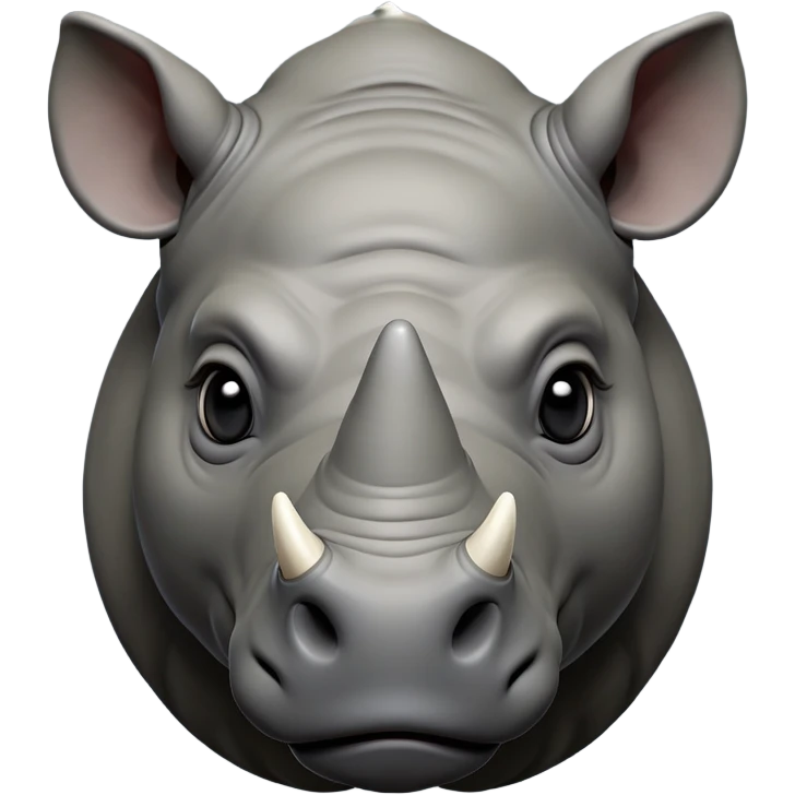 cinematic-noble-rhinoceros-portrait-emoji,-poised,-with-a-massive,-powerful-build-and-a-thick,-hide-of-slate-gray,-deep-set-soulful-piercing-eyes,-simplified-yet-sharp-and-sophisticated-features,-highly-detailed, with large black eyes, szoomed out showing houlders emoji