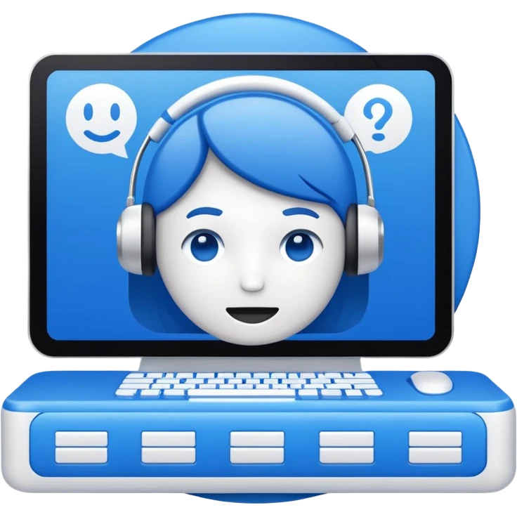 an interface of help desk emoji