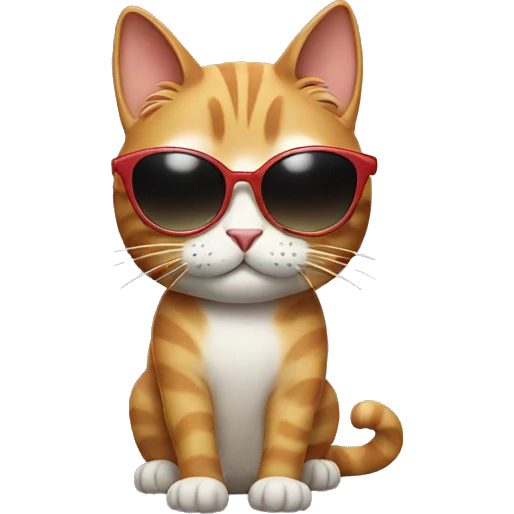 Cat with sunglasses emoji