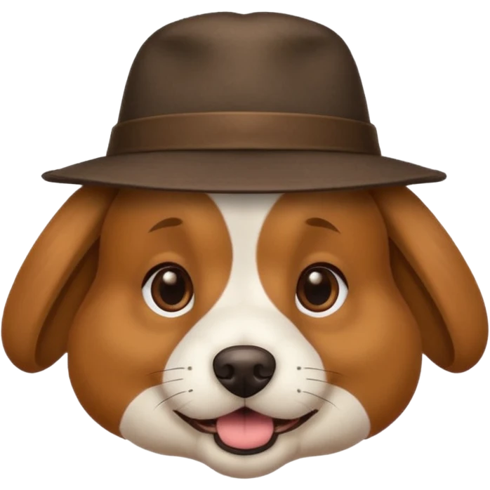 dog with hat  emoji
