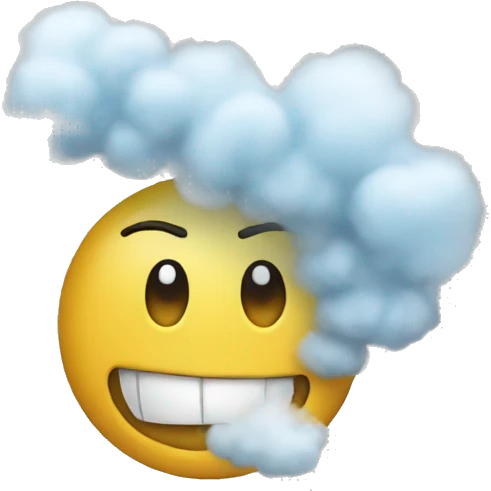 blowing air emoji