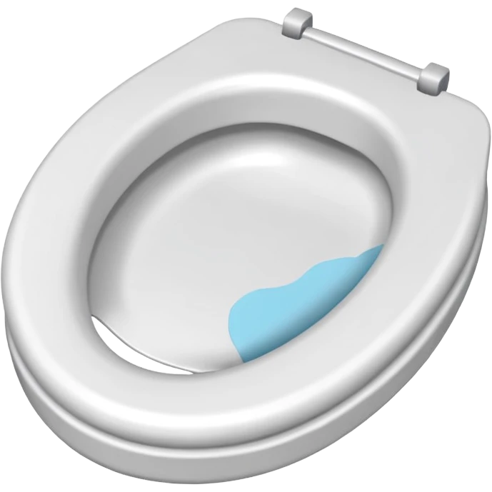 Toilet seat made of paper emoji