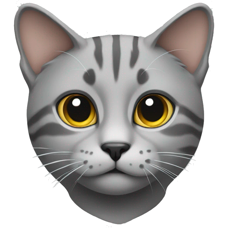Cat grey emoji