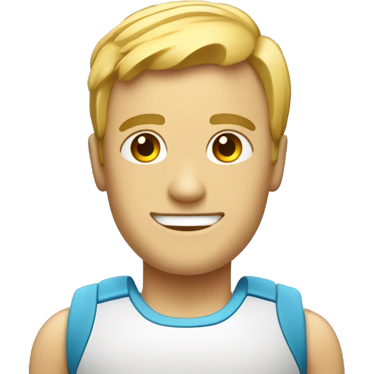 persona con un pie robótico haciendo gimnasia artística  emoji