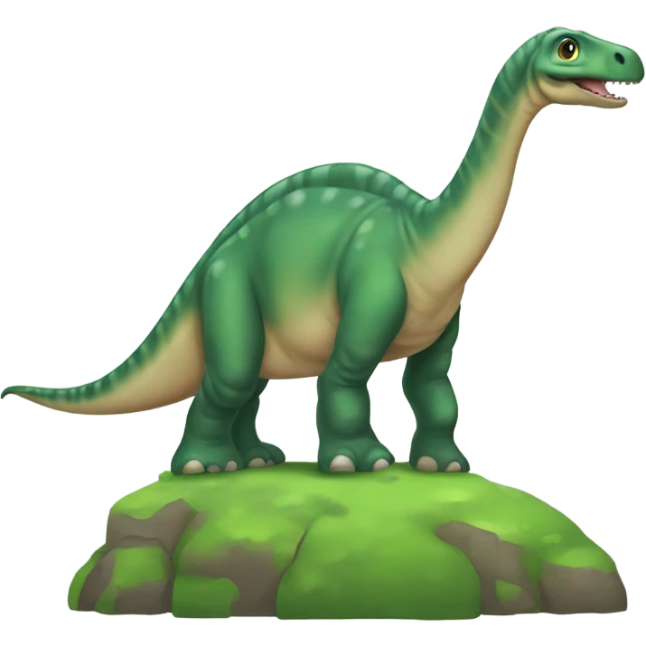Dinosaure vert diplodocus emoji