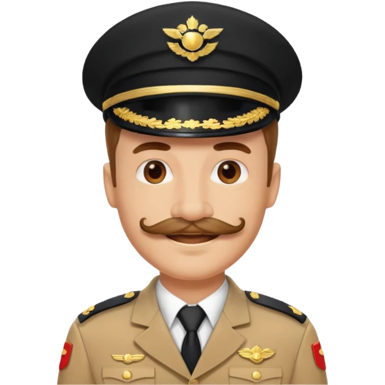 moustache uniform man different category emoji