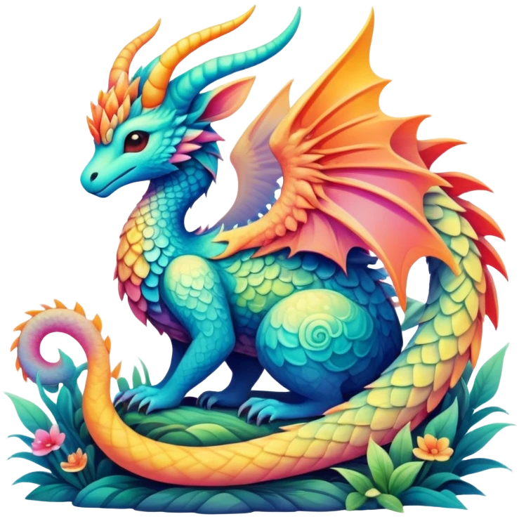 divine complex gradients aesthetic-scenic-Fakémon-creature emoji