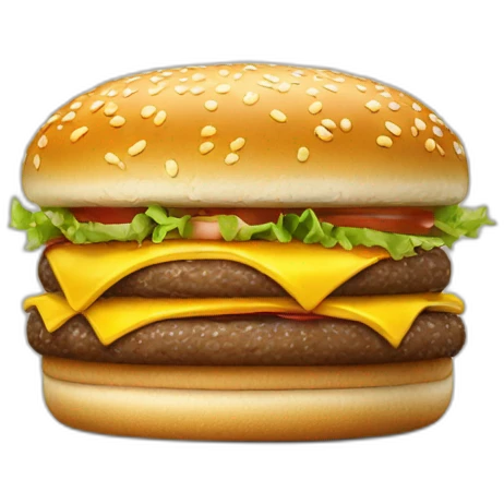 The best McDonald hamburger  emoji