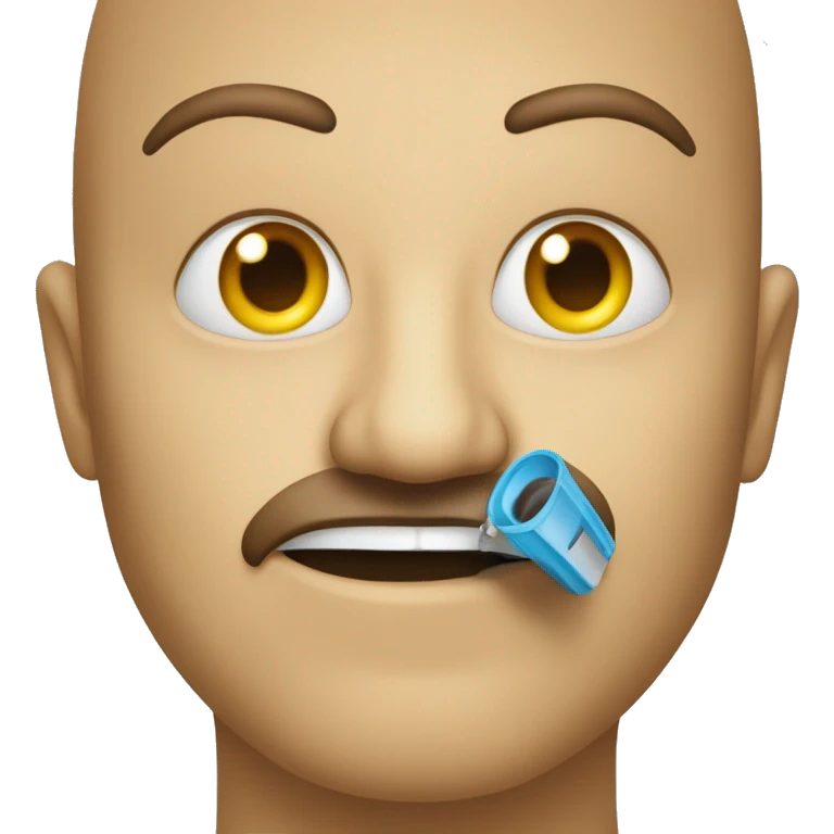 Un visage désapprobateur avec une bouche de biais emoji